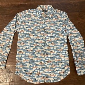 Men’s long sleeve button down shirt (medium)